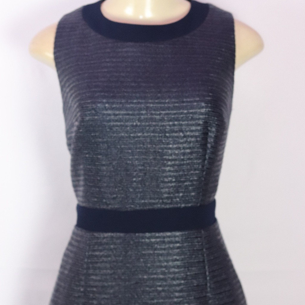 Trina Turk Blue Sleeveless Sheath Dress 8